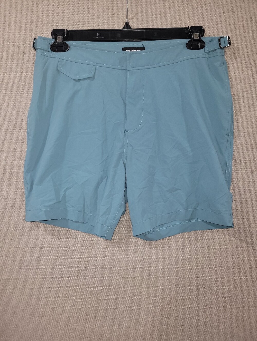 Express Men’s Size 32 Light Blue Teal Hybrid Performance Utility Shorts